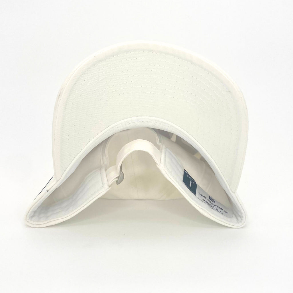 Storrs Script Dad Hat (White/Navy)