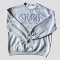 Vintage Striped Storrs Embroidered Crewneck