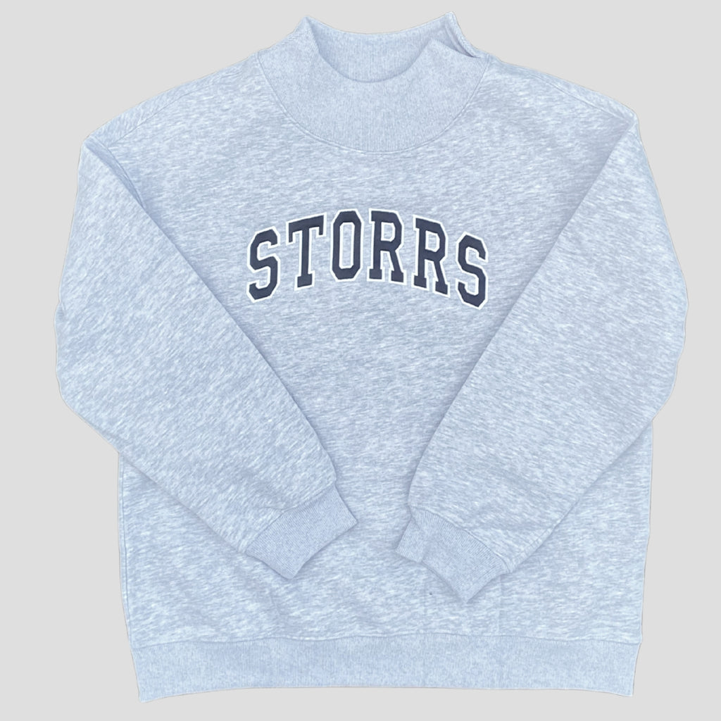 College Block Storrs Embroidered Mockneck
