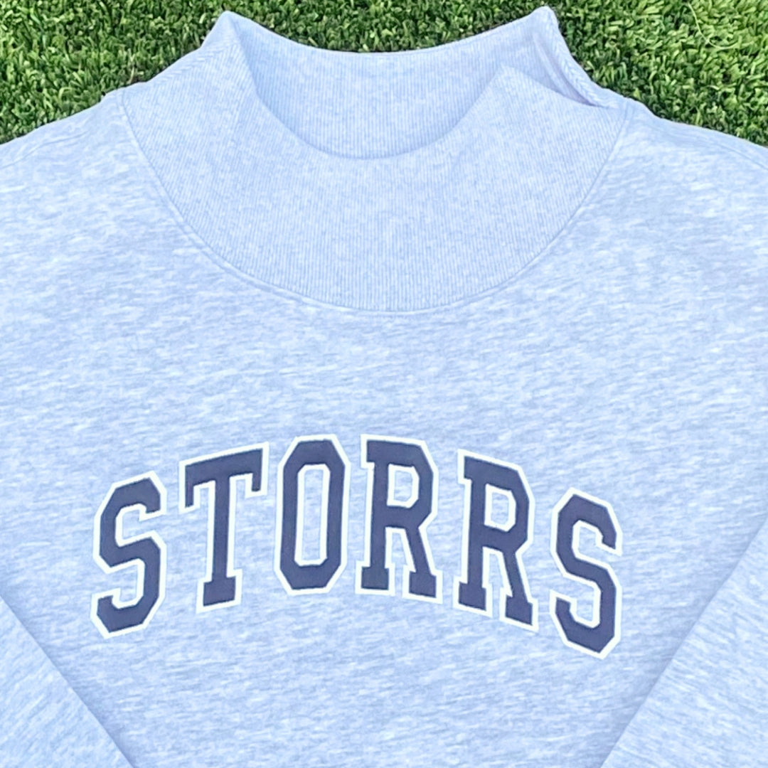 College Block Storrs Embroidered Mockneck