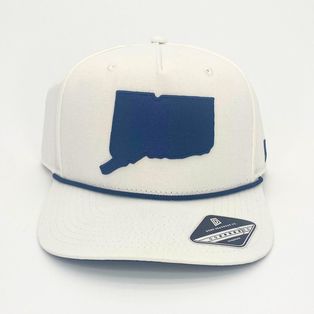 CT State Snapback (White/Navy)